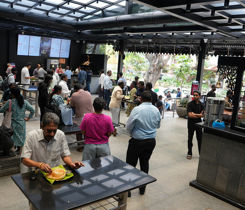 Inside the Indiranagar cafe